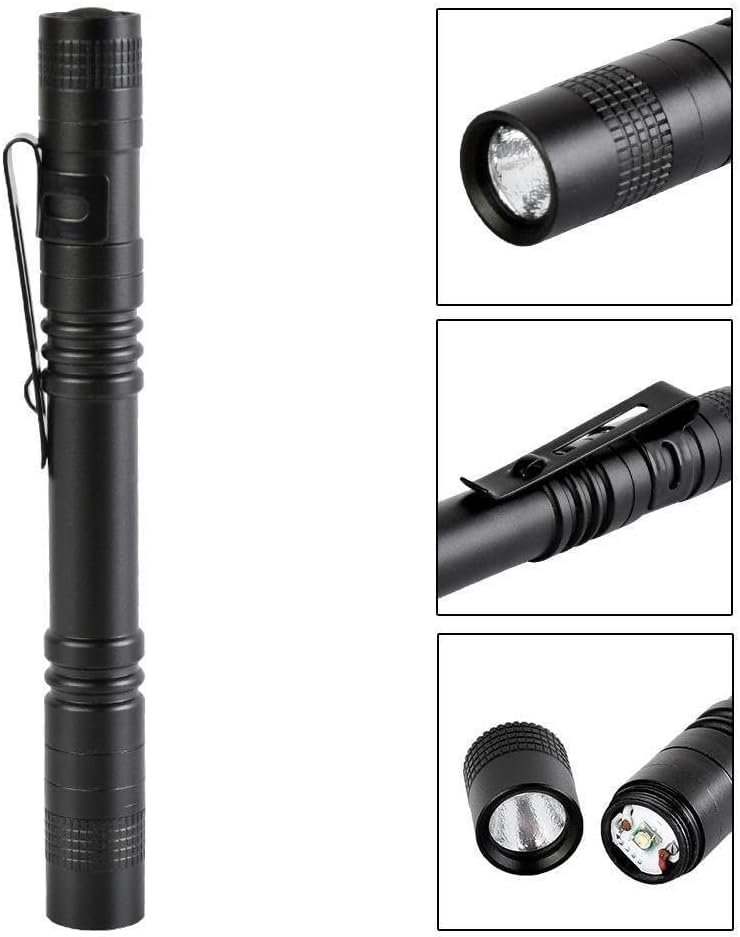 Pen Flashlight, 2 PCS Led Pen Light Flashlights with Clip - Image 2