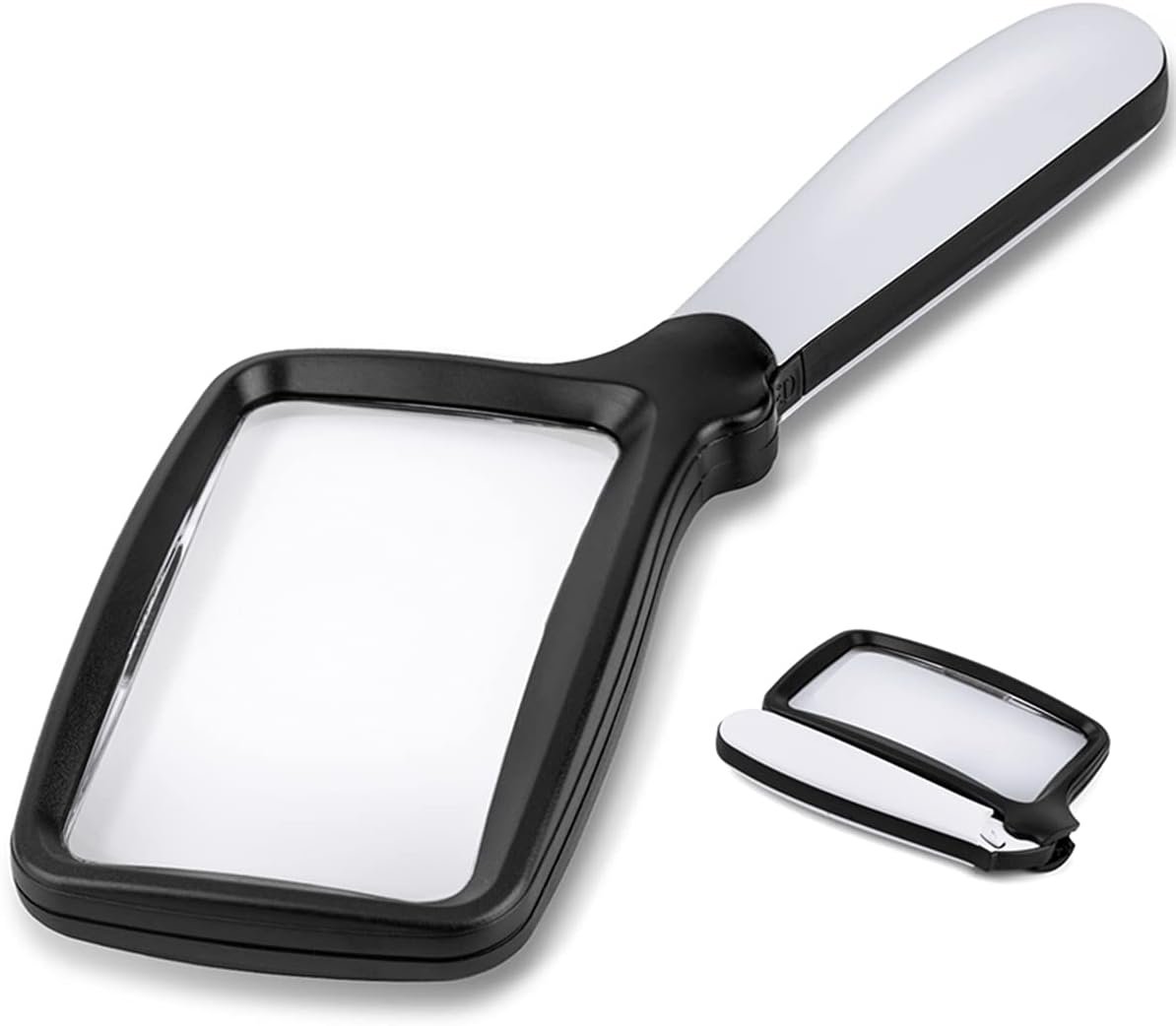Folding Handheld Magnifying Glass with Light