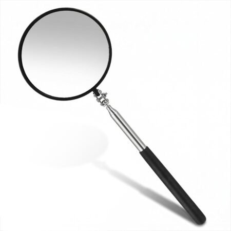 Telescoping Inspection Mirror, 360 Rotation Flexible Mirror On Stick