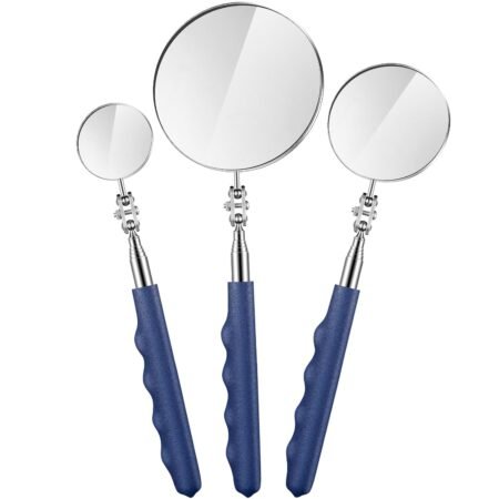 3 Pcs Telescoping Inspection Mirror Extendable Long Handle