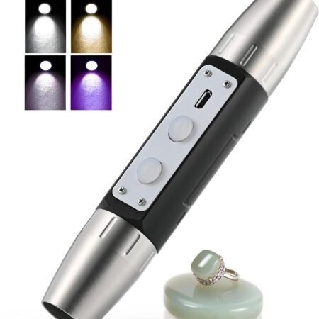 UV Flashlight for Gemstone Identification—An Ultra-High-Brightness Identification Light Suitable for Various Gemstones