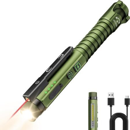 Rechargeable EDC Flashlight, 11-Mode LED Flashlight